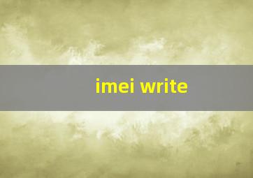 imei write